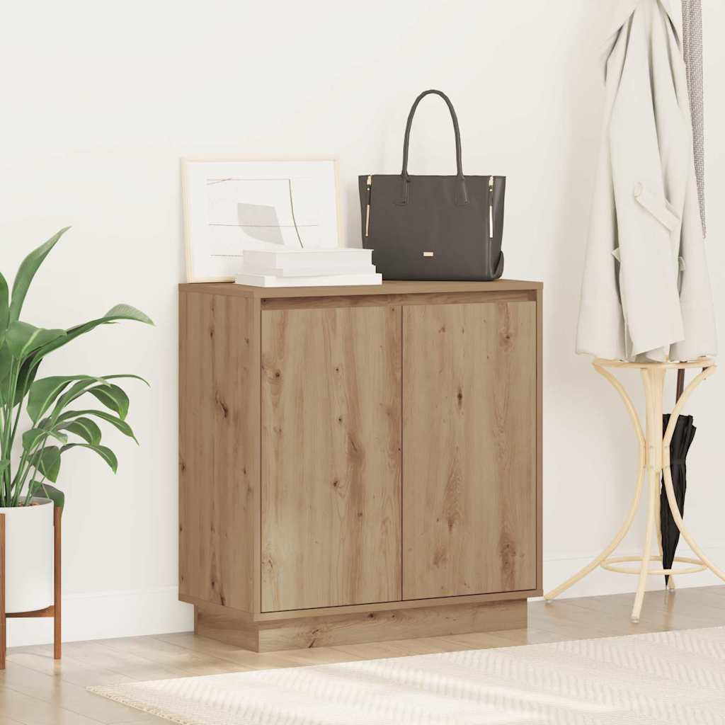 LED Sideboard Artisan-eg 71 x 34,5 x 75 cm Konstrueret træ