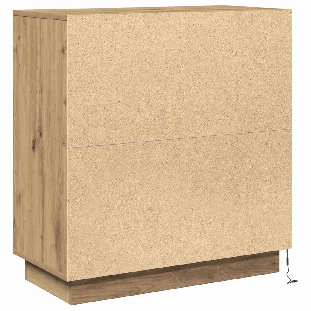LED Sideboard Artisan-eg 71 x 34,5 x 75 cm Konstrueret træ