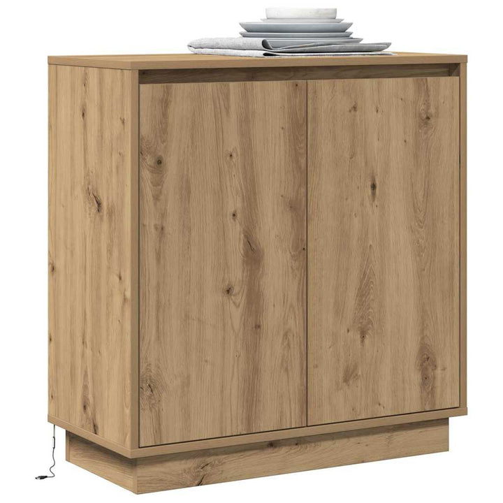 LED Sideboard Artisan-eg 71 x 34,5 x 75 cm Konstrueret træ