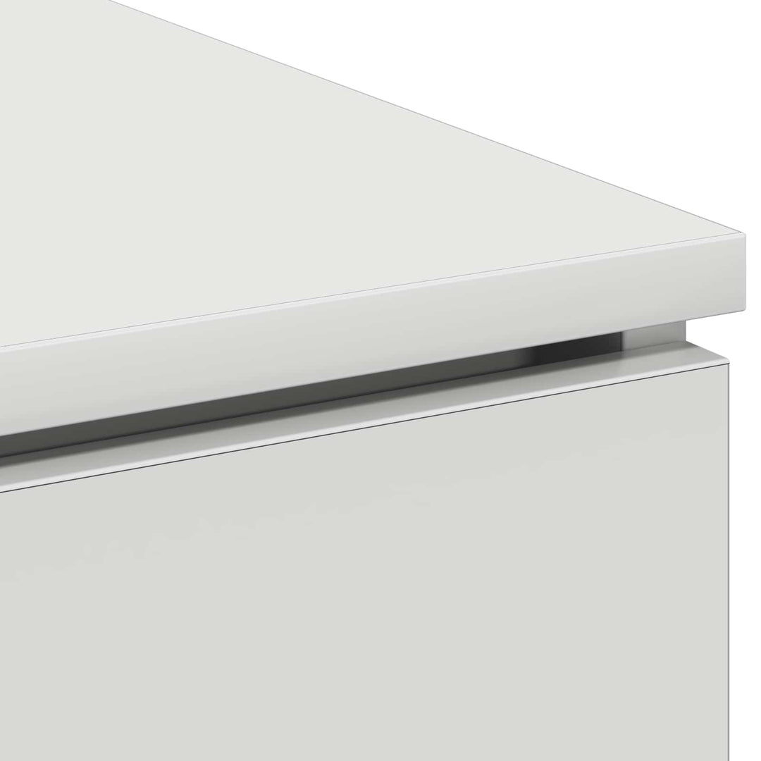 TV-skab Hvid 100 x 38 x 49 cm Konstrueret træ