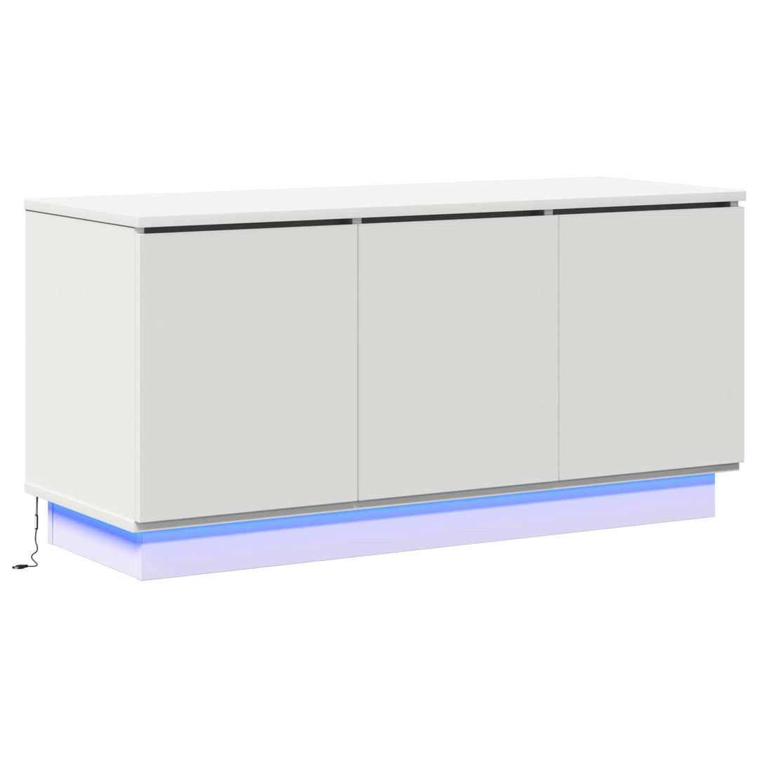 TV-skab Hvid 100 x 38 x 49 cm Konstrueret træ