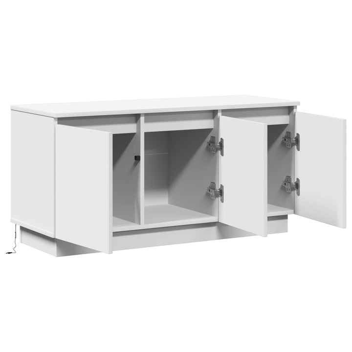 TV-skab Hvid 100 x 38 x 49 cm Konstrueret træ