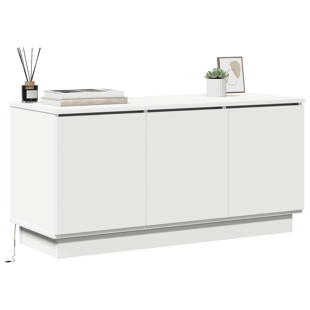 TV-skab Hvid 100 x 38 x 49 cm Konstrueret træ