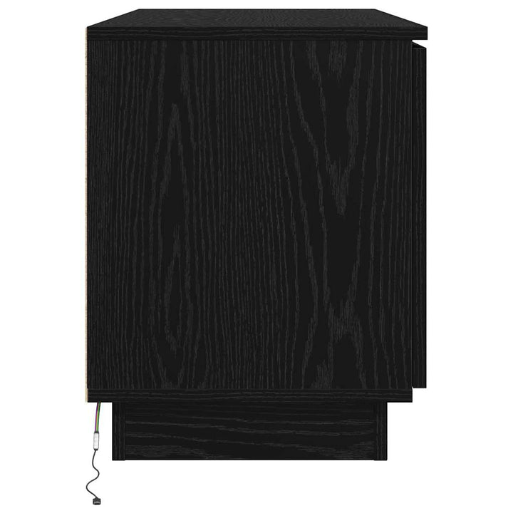 TV-skab Sort eg 100 x 38 x 49 cm Konstrueret træ