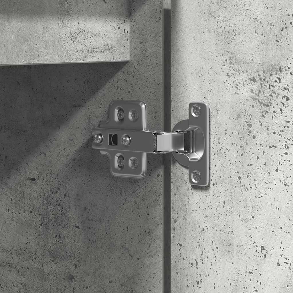 TV-skab Beton Grå 100 x 38 x 49 cm Konstrueret træ