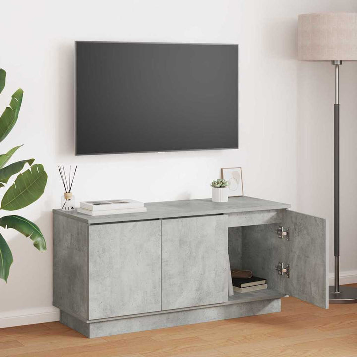 TV-skab Beton Grå 100 x 38 x 49 cm Konstrueret træ