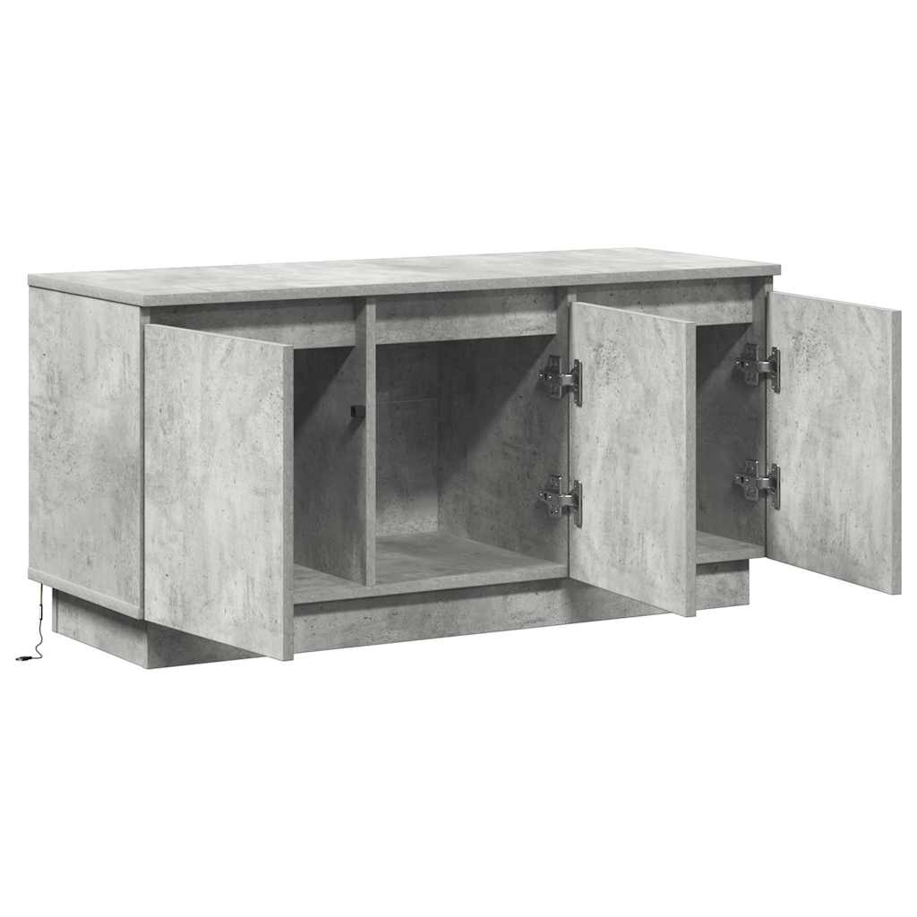 TV-skab Beton Grå 100 x 38 x 49 cm Konstrueret træ
