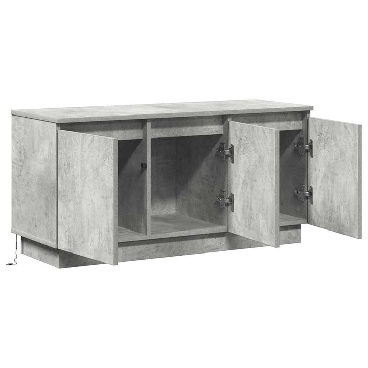 TV-skab Beton Grå 100 x 38 x 49 cm Konstrueret træ