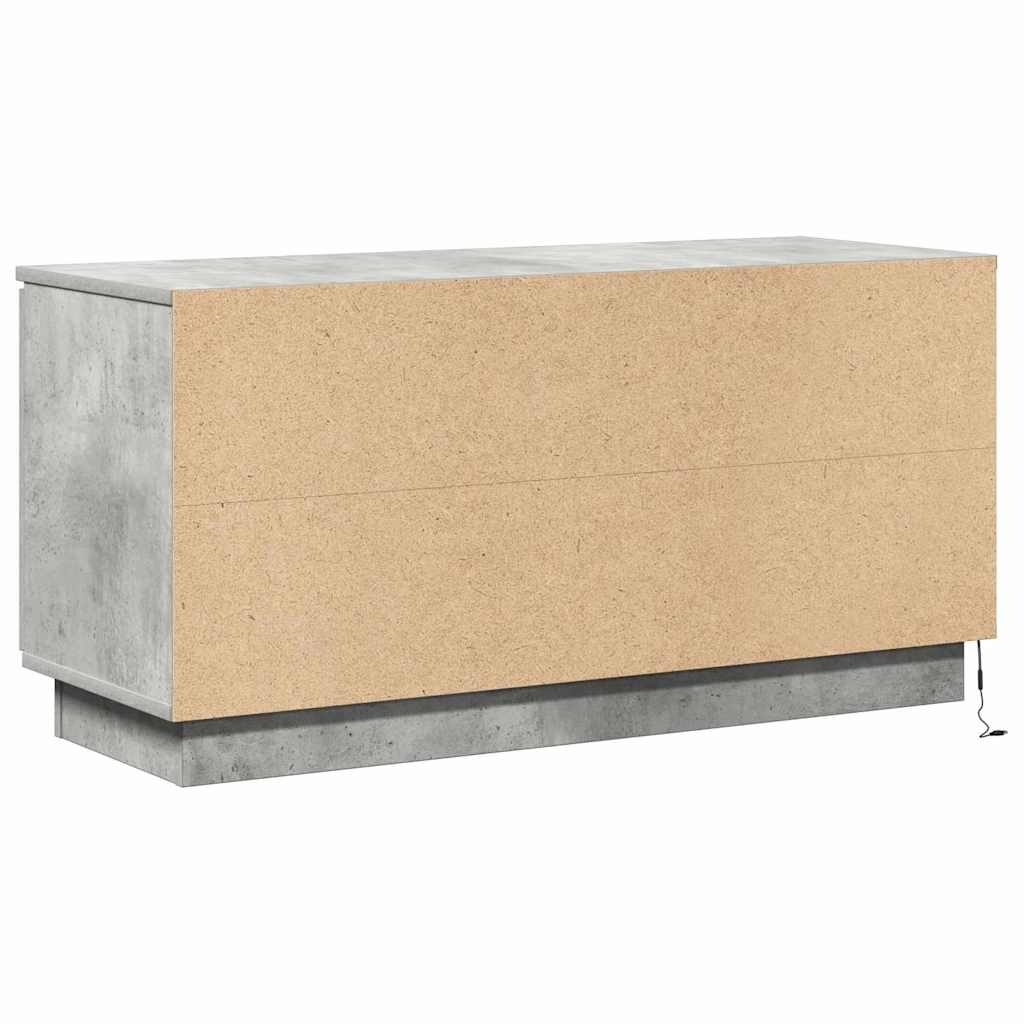 TV-skab Beton Grå 100 x 38 x 49 cm Konstrueret træ