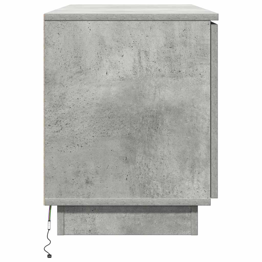 TV-skab Beton Grå 100 x 38 x 49 cm Konstrueret træ