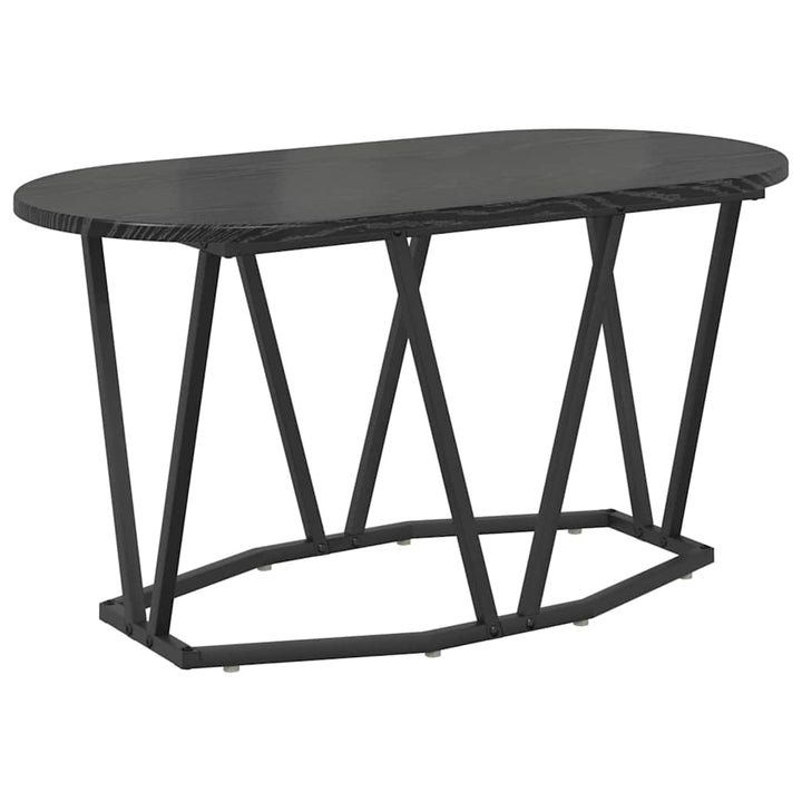 Sofabord Sort eg 80 x 40 x 40,5 cm Samlet træ og metal