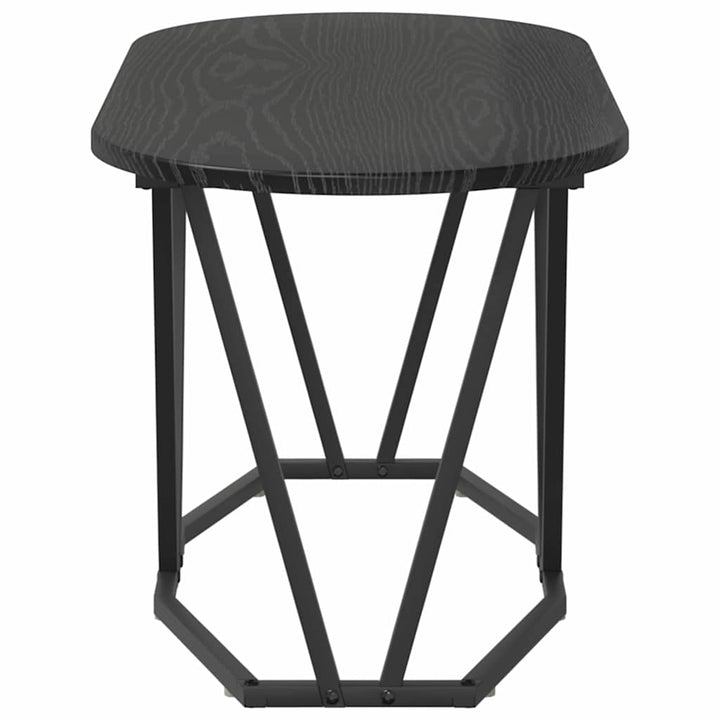 Sofabord Sort eg 80 x 40 x 40,5 cm Samlet træ og metal