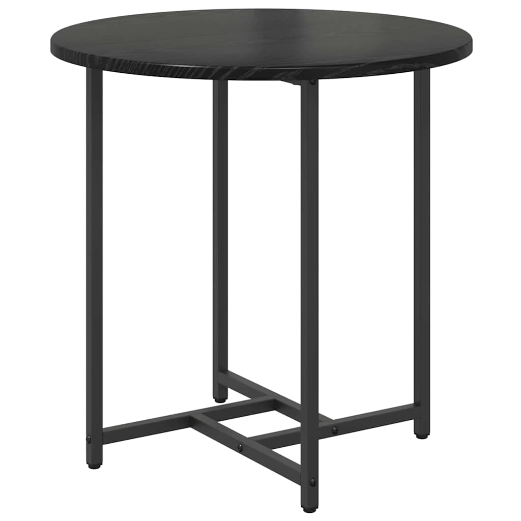 Sidebordssæt 2 stk. Sort eg 50 x 50 x 50 cm