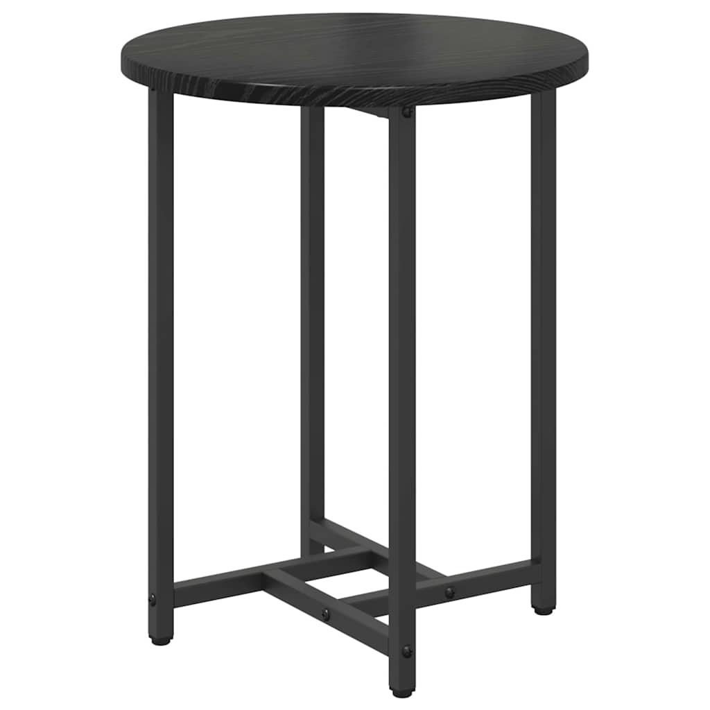 Sidebordssæt 2 stk. Sort eg 50 x 50 x 50 cm