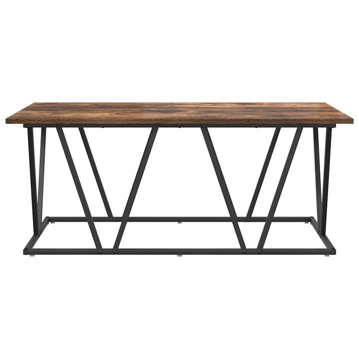 Sofabord Røget eg 100 x 50 x 40 cm Samlet træ og metal