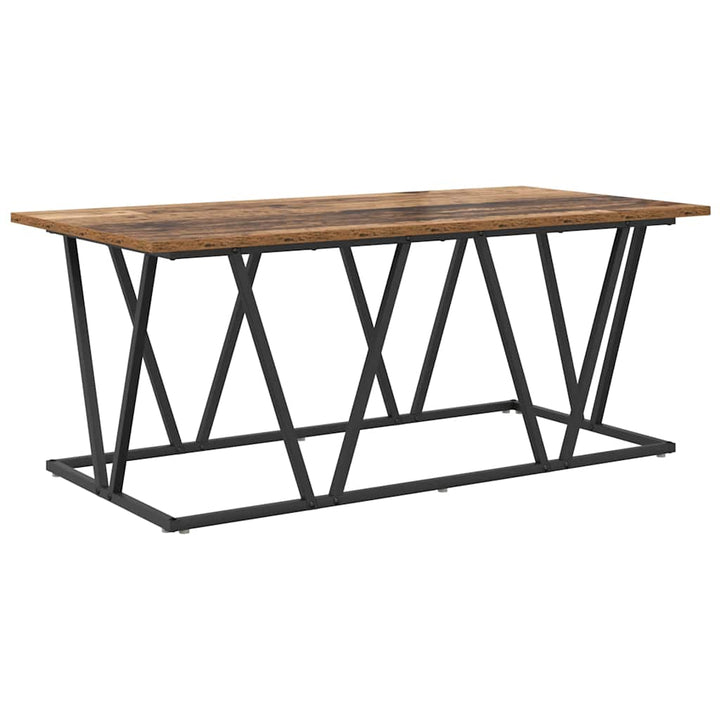 Sofabord Gammelt træ 100 x 50 x 40 cm Samlet træ og metal