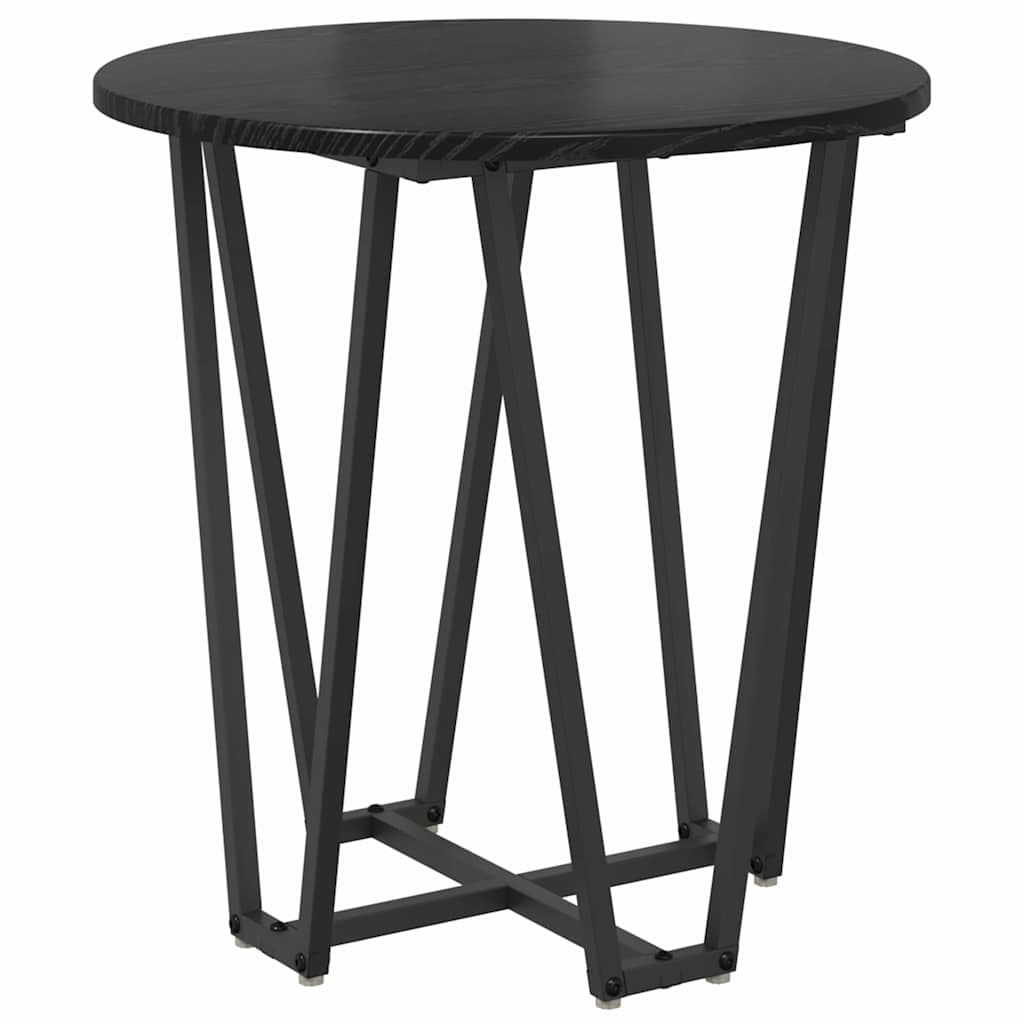 Sidebordssæt 2 pcs Sort eg
