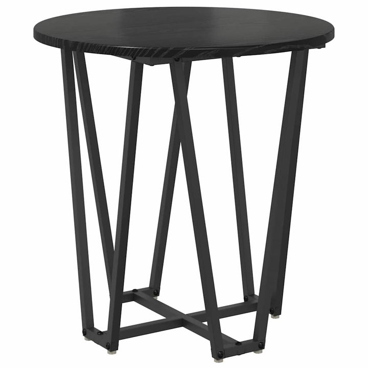 Sidebordssæt 2 pcs Sort eg