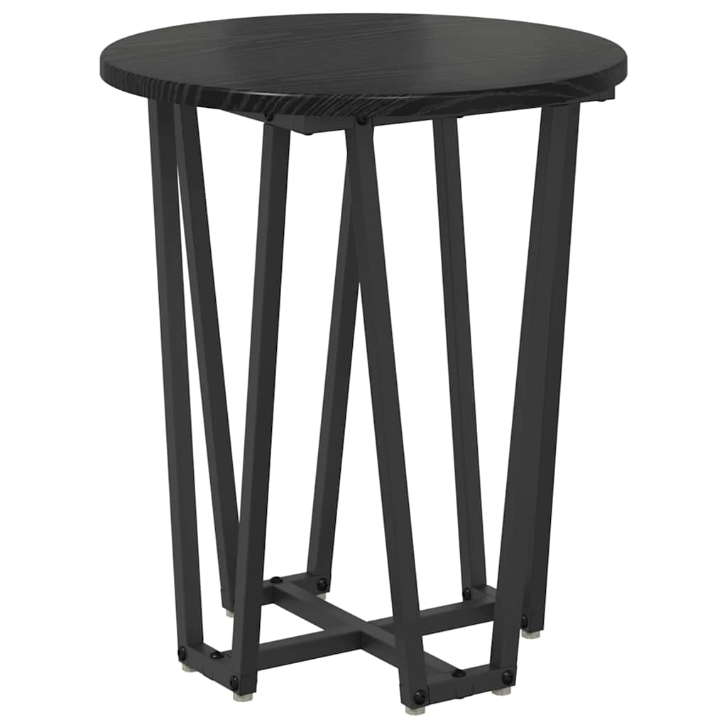Sidebordssæt 2 pcs Sort eg