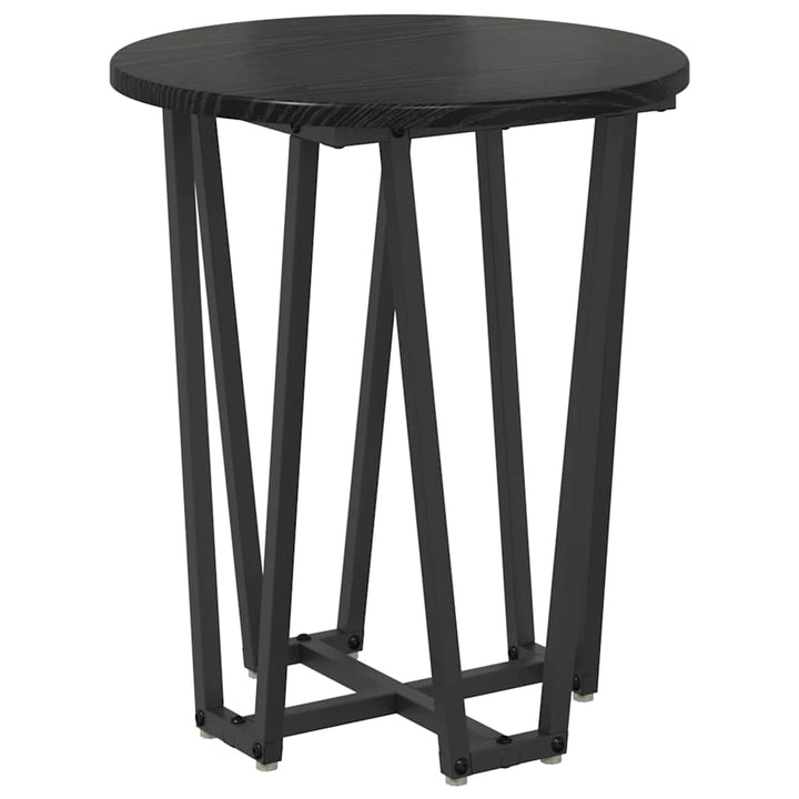 Sidebordssæt 2 pcs Sort eg