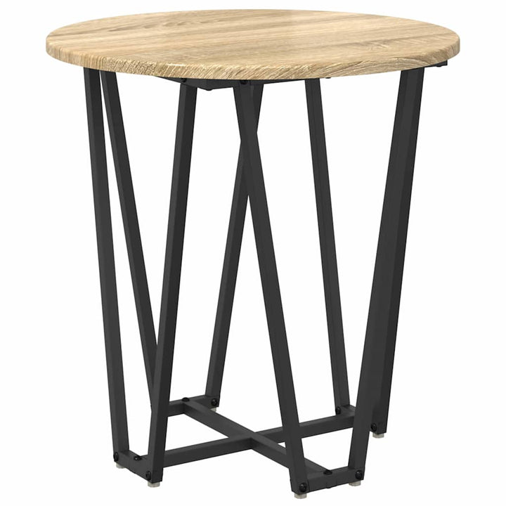 Sidebordssæt 2 pcs Sonoma Eg og Sort