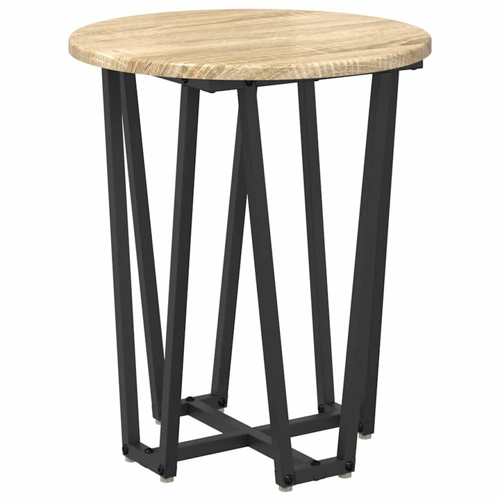Sidebordssæt 2 pcs Sonoma Eg og Sort