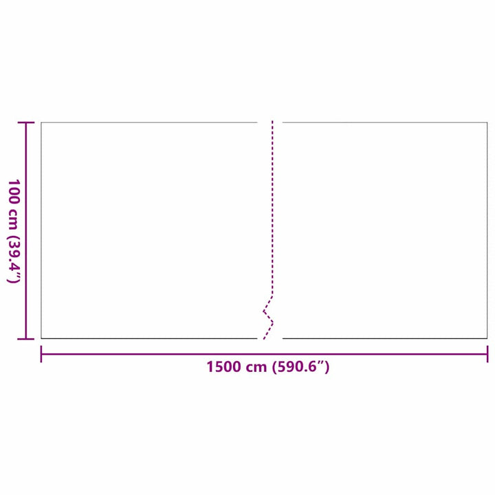 Kunstgræs 1500 x 100 x 4 cm PP & PE