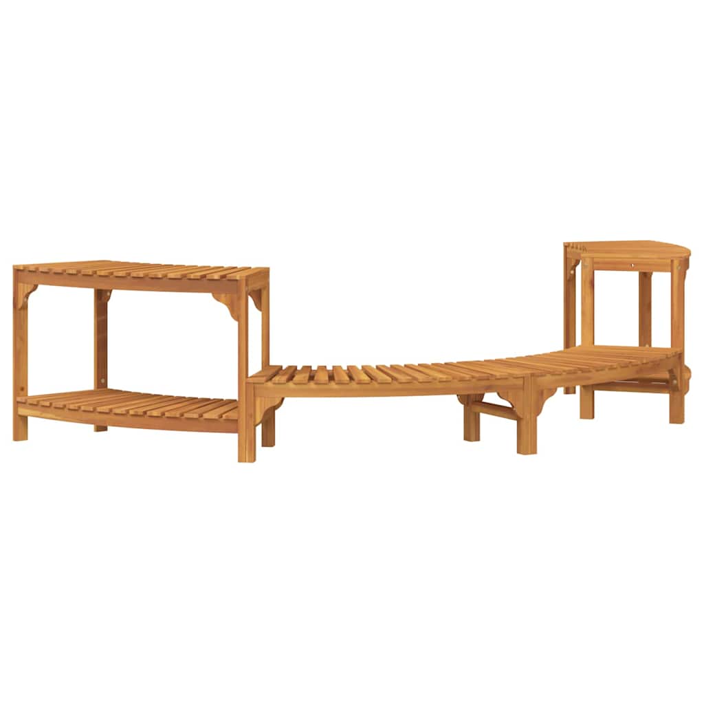 Varme Badekar Omgivelse Halvrundt Brun 252 x 112 x 55,5 cm