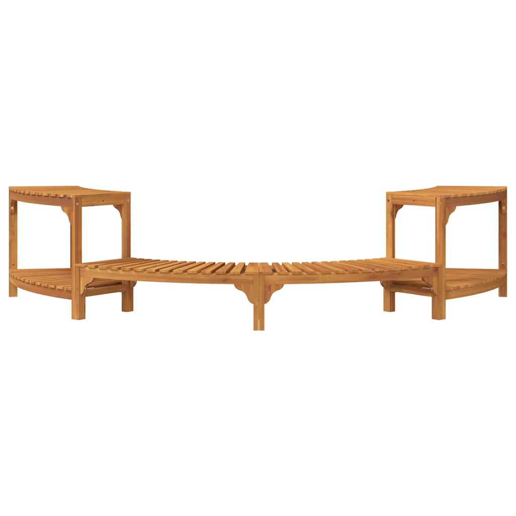 Varme Badekar Omgivelse Halvrundt Brun 252 x 112 x 55,5 cm