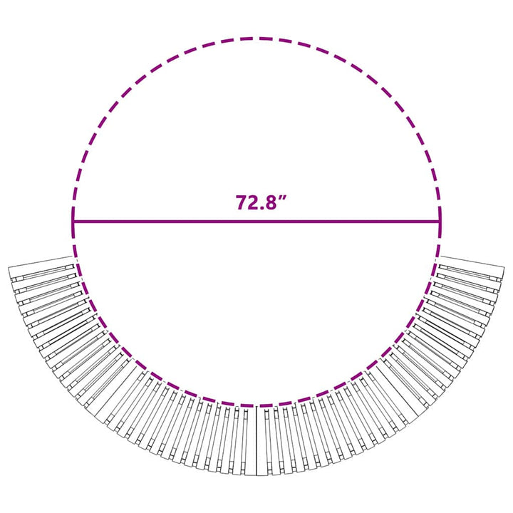 Varme Badekar Omgivelse Halvrundt Brun 252 x 112 x 55,5 cm
