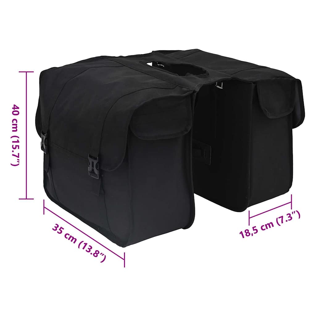 Cykeltaske Sort 40 x 18.5 x 35 cm Polyester
