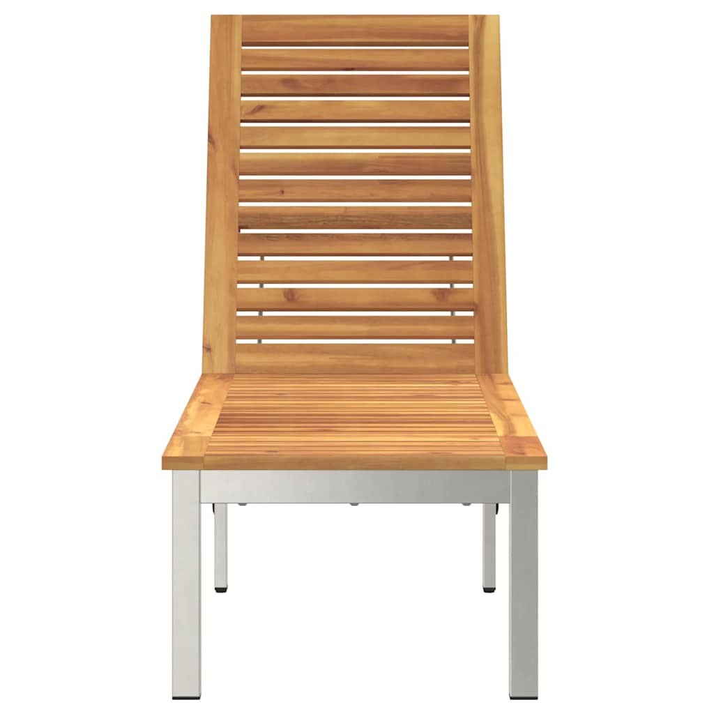 Solstol Olie Naturlig 205 x 53 x 100 cm Massivt Akacietræ