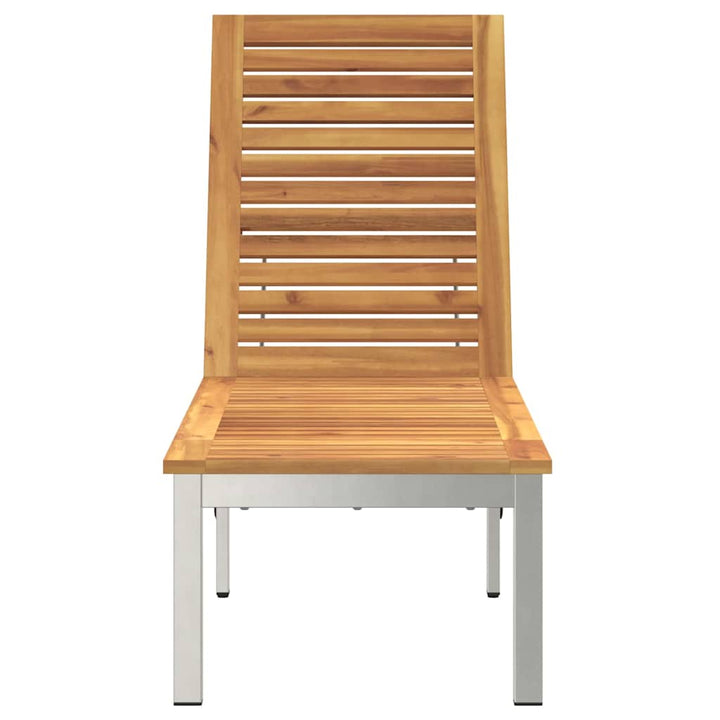 Solstol Olie Naturlig 205 x 53 x 100 cm Massivt Akacietræ