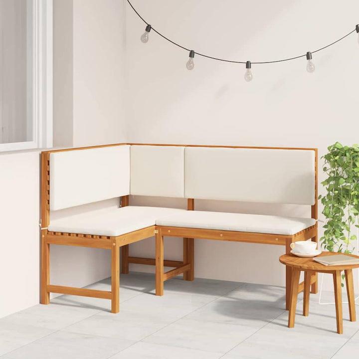 Have Stol med pude Brun 140 x 100 x 91cm Massivt akacietræ