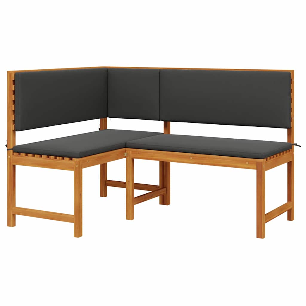 Have Stol med pude Brun 140 x 100 x 91cm Massivt akacietræ