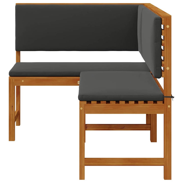 Have Stol med pude Brun 140 x 100 x 91cm Massivt akacietræ