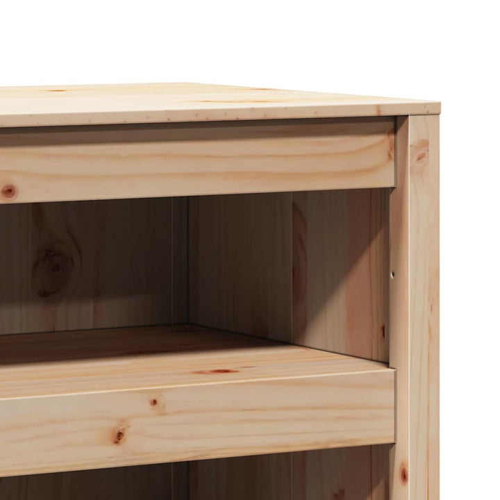 Køkkenskab MEPPEL Brun eg 106 x 55 x 64 cm Massiv fyrretræ