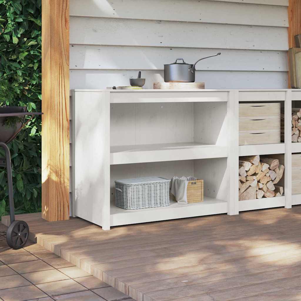 Køkkenskab MEPPEL Hvid 106 x 55 x 92 cm Massiv fyrretræ