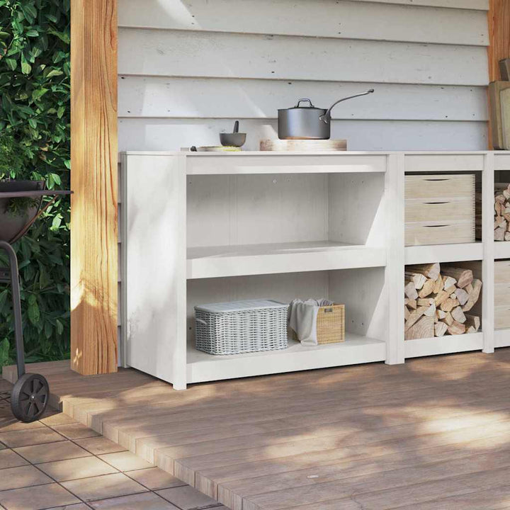 Køkkenskab MEPPEL Hvid 106 x 55 x 92 cm Massiv fyrretræ