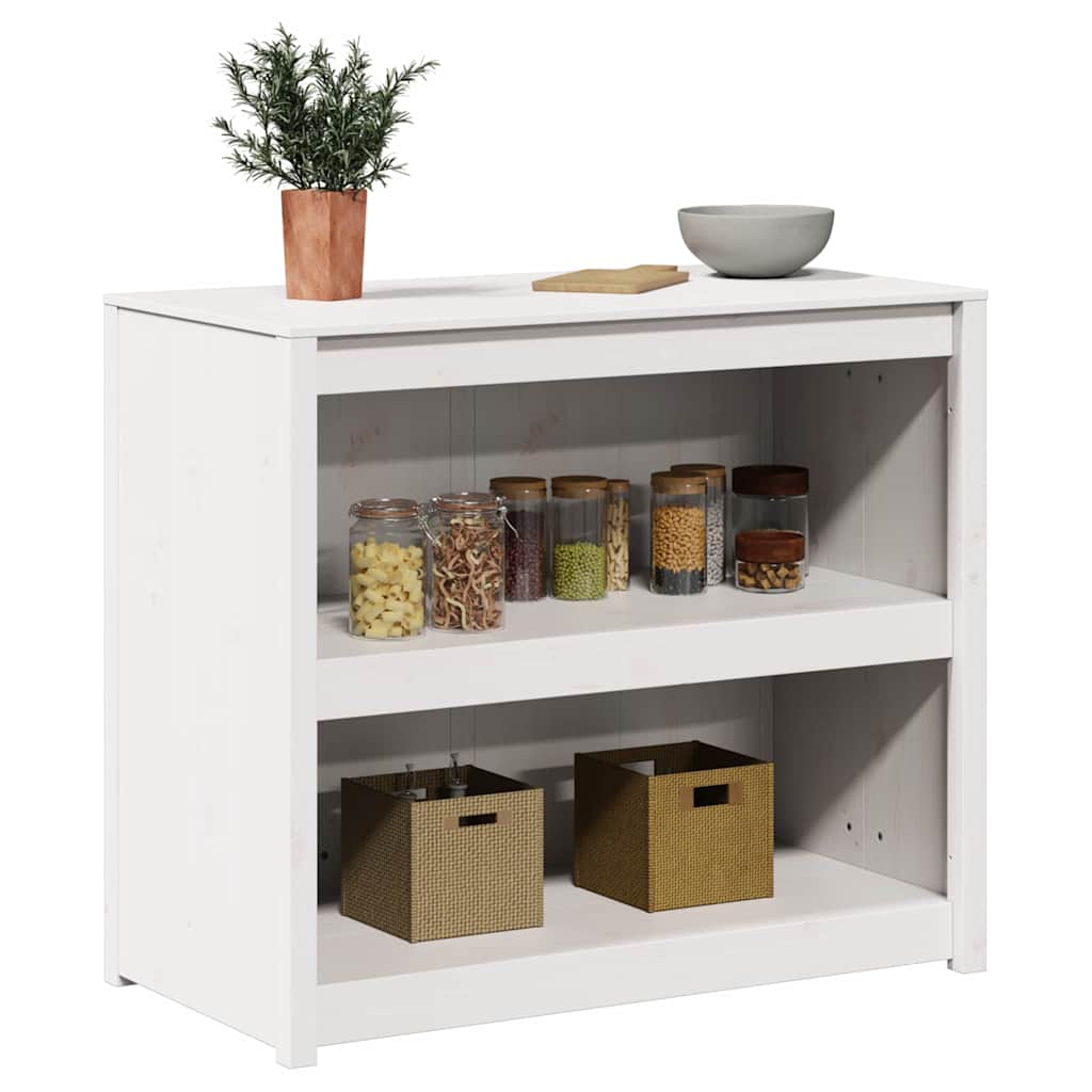 Køkkenskab MEPPEL Hvid 106 x 55 x 92 cm Massiv fyrretræ