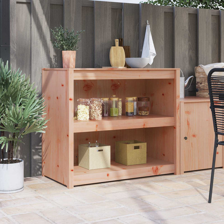 Køkkenskab MEPPEL Brun eg 106 x 55 x 92 cm Massiv fyrretræ