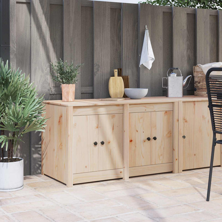 Køkkenskab MEPPEL Brun eg 106 x 55 x 64 cm Massivt fyrretræ