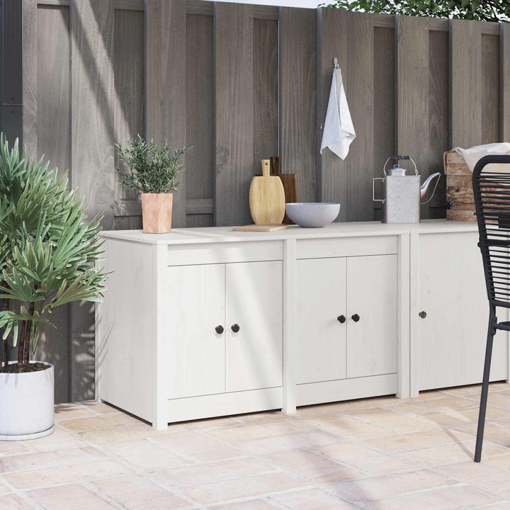 Køkkenskab MEPPEL Hvid 106 x 55 x 64 cm Massivt fyrretræ