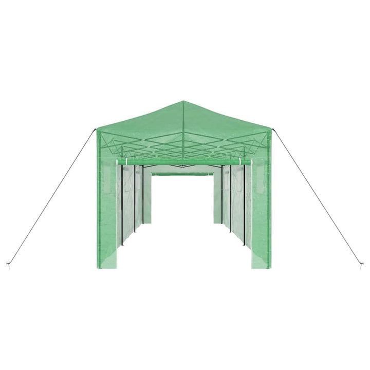 Drivhus med op-poppende ramme Grøn 290 x 870 x 315 cm Jern