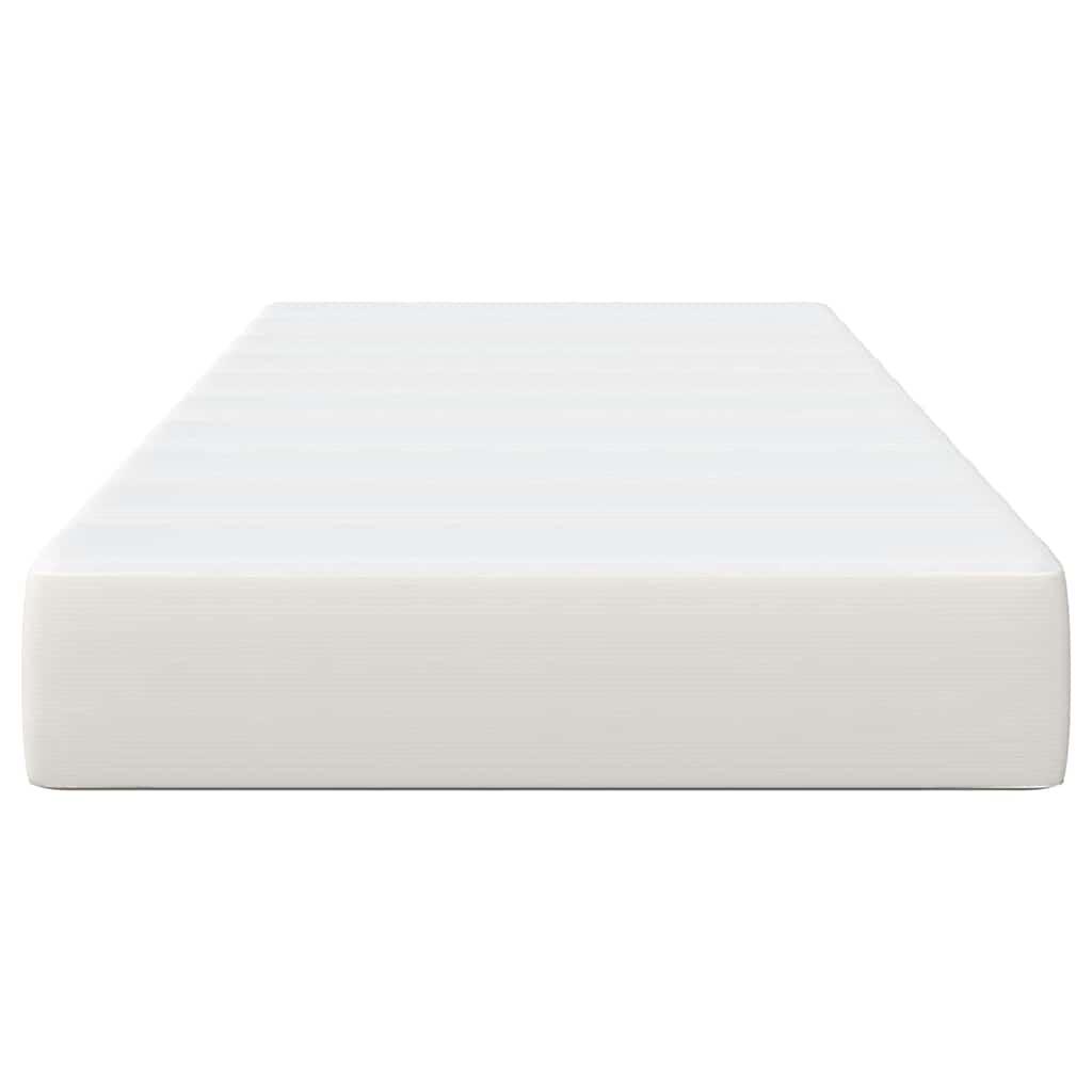 Sengemadras med madras Creme 100 x 200 cm Stof