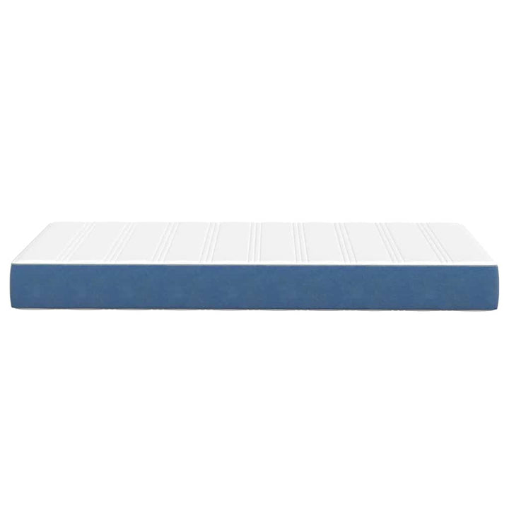 Sengemadras med madras Blå 100 x 200 cm Stof