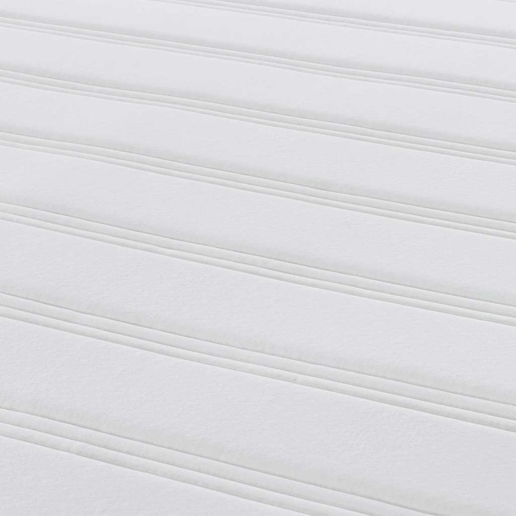 Sengemadras med madras Lysegrå 120 x 200 cm Stof