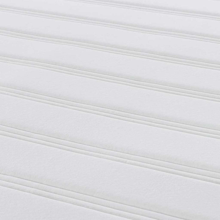 Sengemadras med madras Lysegrå 120 x 200 cm Stof