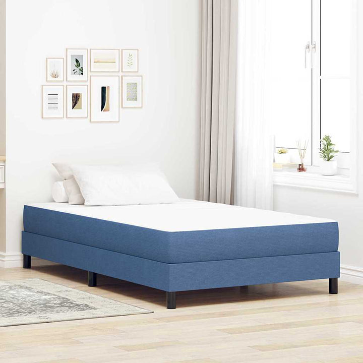 Sengemadras med madras Blå 120 x 200 cm Stof