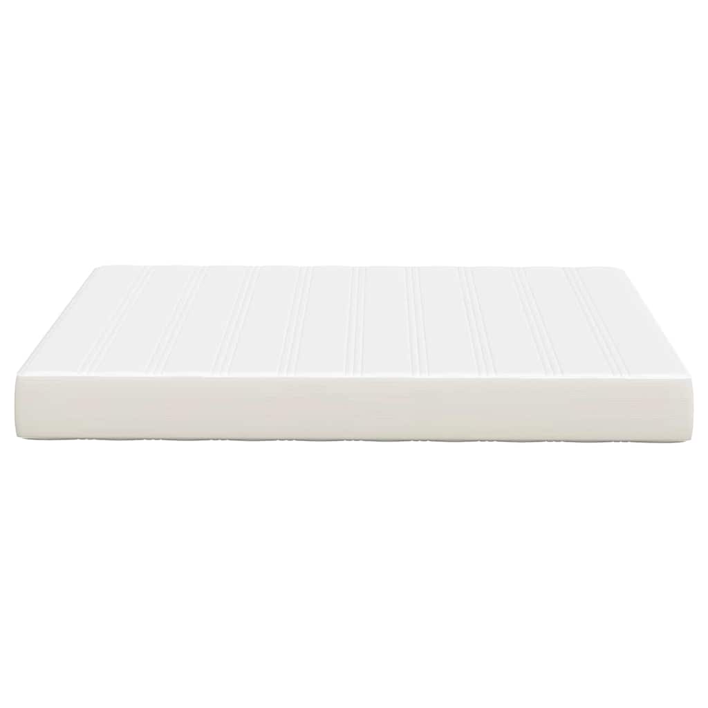 Sengemadras med madras Creme 160 x 200 cm Stof